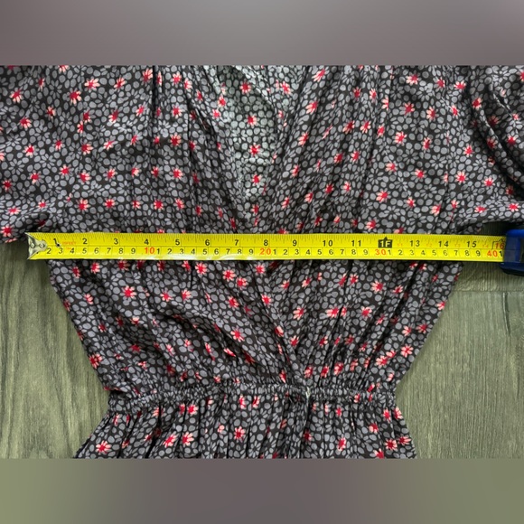 Natalie Martin Nat for Anthropologie Nico Long Sleeve Wrap Maxi Floral Dress S - Picture 6 of 9